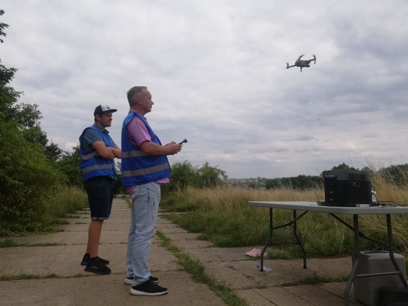 Momentka z rekvalitfikačního kurzu PIlot dronu