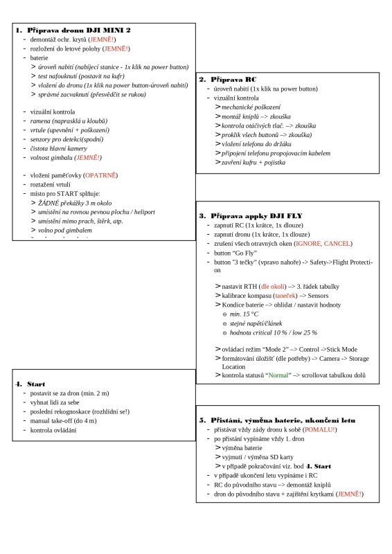 DJI_MINI_2_kontrolní seznam dronu