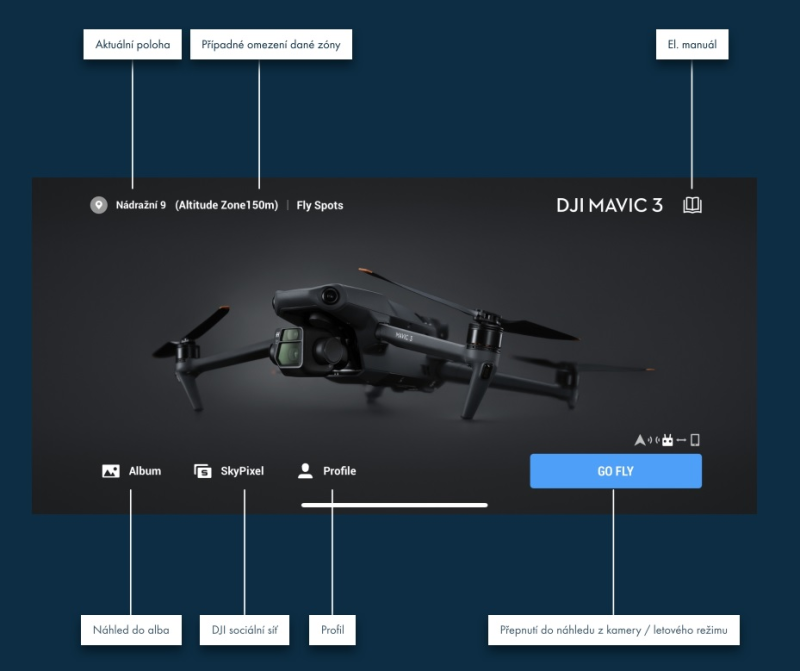Jak se odhlásit z aplikace DJI