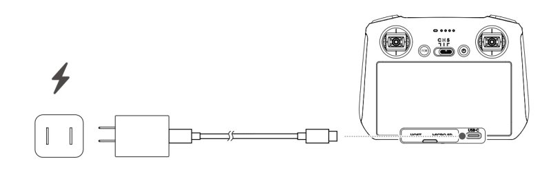 Nabíjení ovladače DJI RC schéma