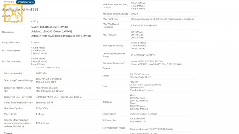 Uniklé-specifikace-nového-dronu-DJI-Mini-2-SE