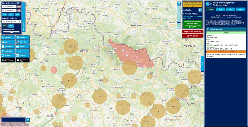 DronView - překážky - Paraglide