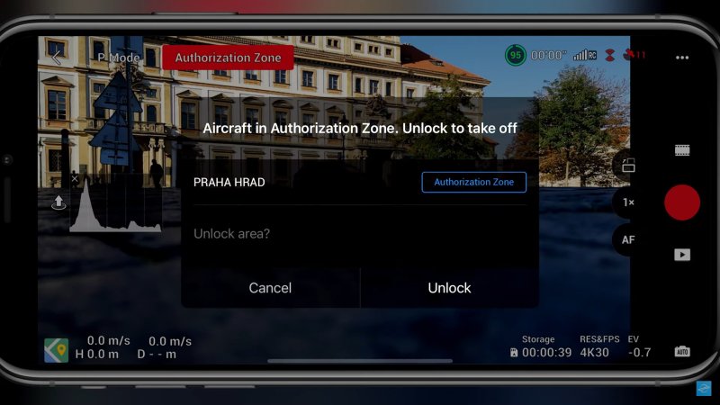 DJI fly-autorizacni-zona-povolit-odemceni