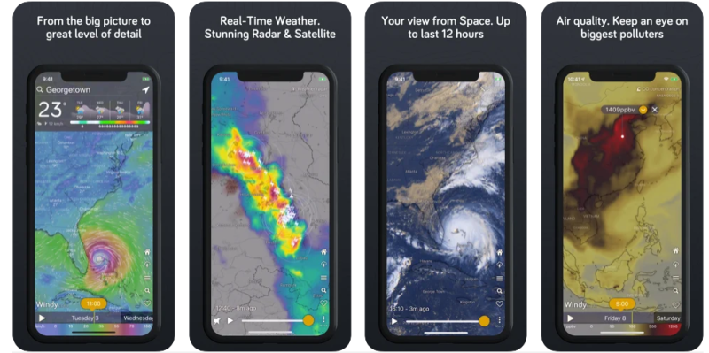 Windy skvělá aplikace pro drony a předpověď počasí