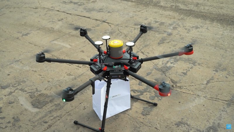 DJI M600 Pro připraveno ke staru 