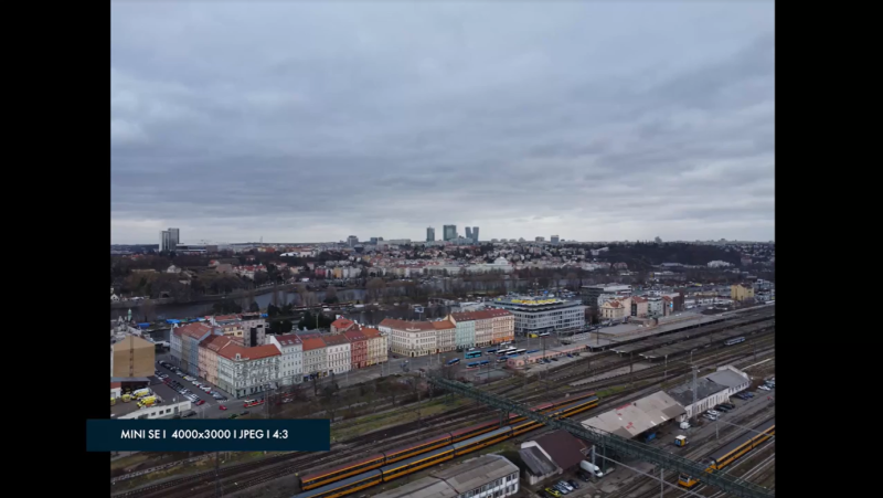 Mini SE ukázka kvality fotografií z dronu