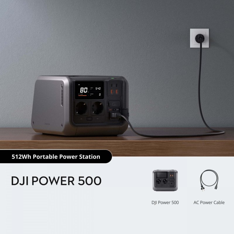 Nabíjecí stanice DJI Power 500 (EU）zapojení