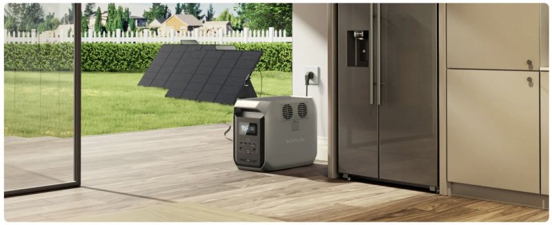 Přenosná nabíjecí stanice EcoFlow DELTA 3 1500 solarni panely