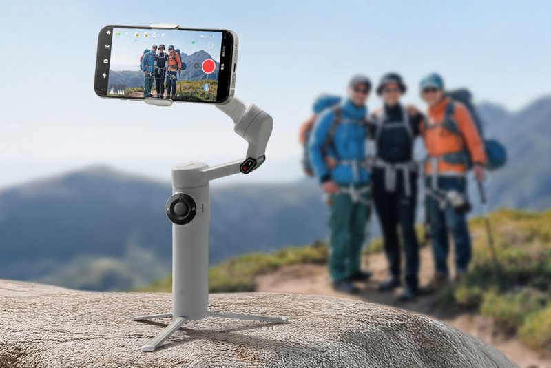 Stabilizátor na telefo Insta360 Flow 2 Standard Bundle - šedý outside