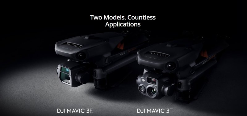 DJI Mavic 3E a DJI Mavic 3T