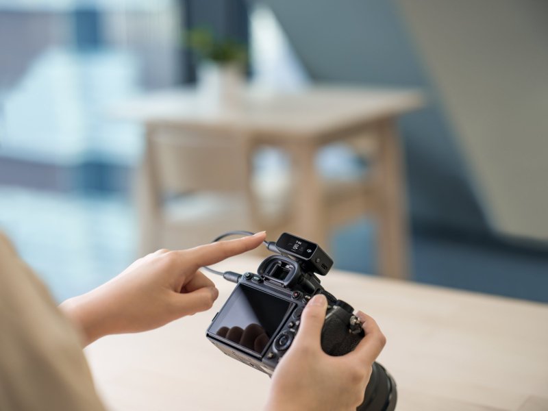 OLED dotykový displej pro ovládání mikrofonu DJI Mic