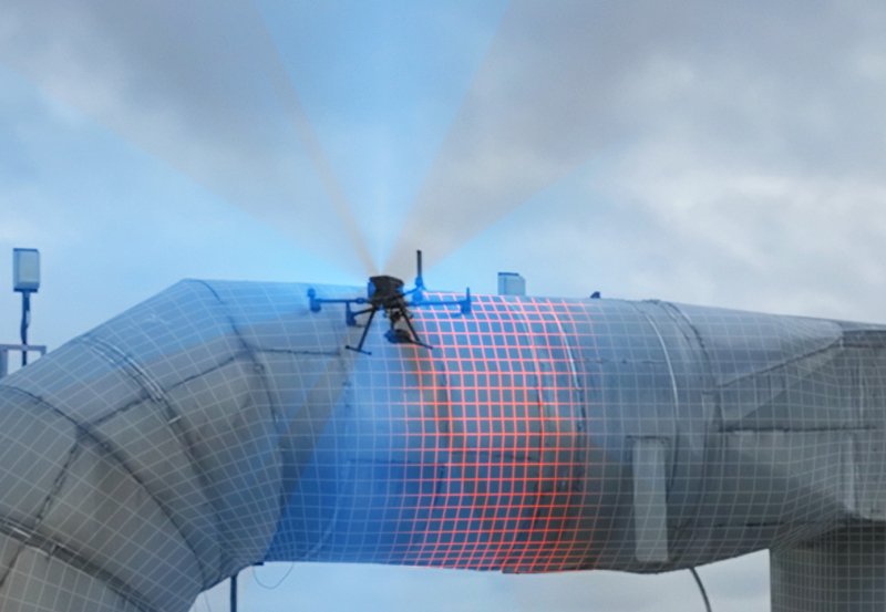 6směrová kontrola překážek u dronu DJI M350 RTK