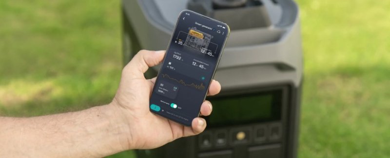 EcoFlow Generator lze snadno ovládat i přes mobilní aplikaci