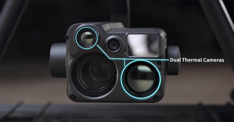 Termální senzory na kameře DJI Zenmuse H20N