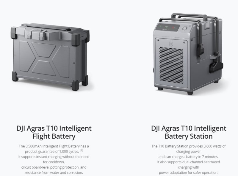 Baterie a nabíjecí stanice pro Agras T10