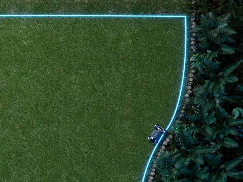 Robotická sekačka EcoFlow BLADE a virtuální vyznačení pozemku