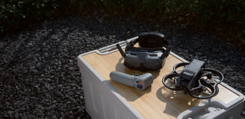 DJI Avata, Goggles Interga a RC Motion 2 pohromadě