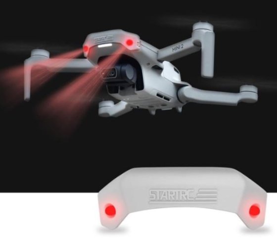 Přední červená světla na dron DJI Mavic Mini / Mini 2 / Mini 2 SE / Mini SE