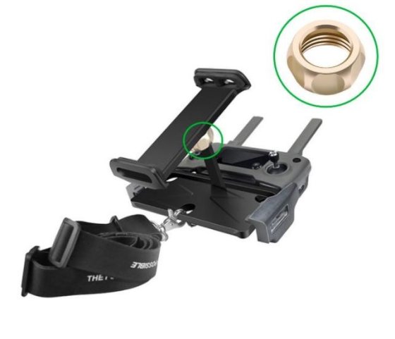 Držák tabletu s popruhem na krk k ovladači DJI Mavic series / Spark (pro tablety o úhlopříčce 10,1 až 30,4cm)