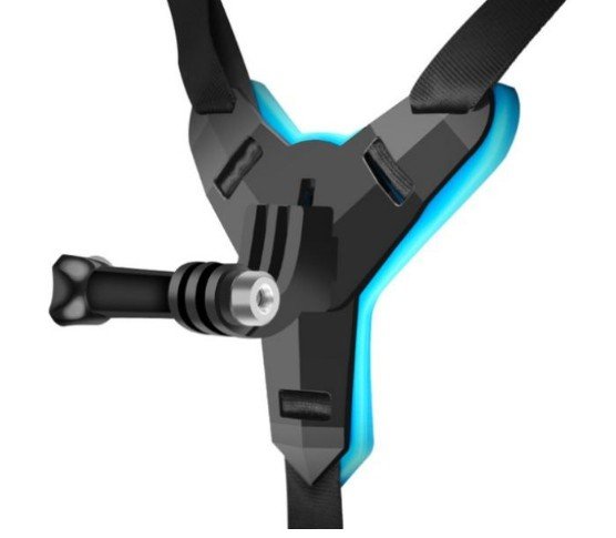 Držák akční kamery na integrální helmu