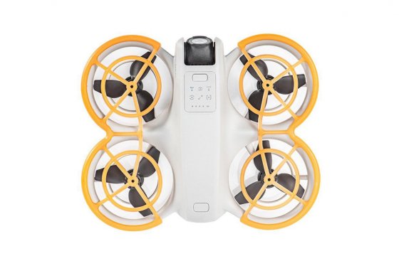 Oranžové fluorescenční ochranné oblouky na dron DJI Neo