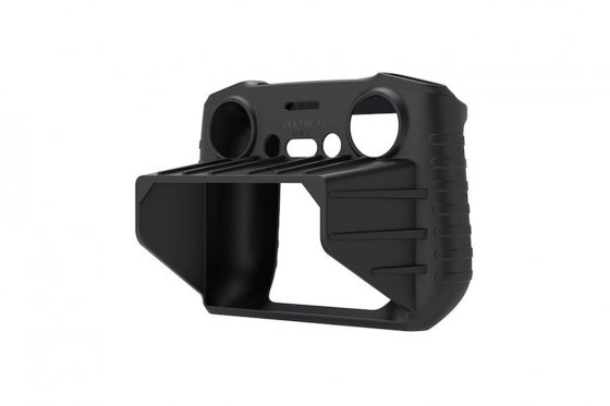 2v1 černý silikonový kryt a sluneční clona na DJI RC 2