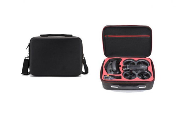 Černé pouzdro s popruhem přes rameno na dron DJI Avata 2