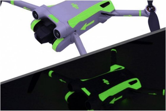Luminiscenční samolepky na dron DJI Mini 3 Pro