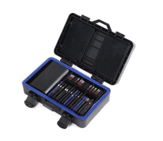 Voděodolný kufřík na paměťové karty