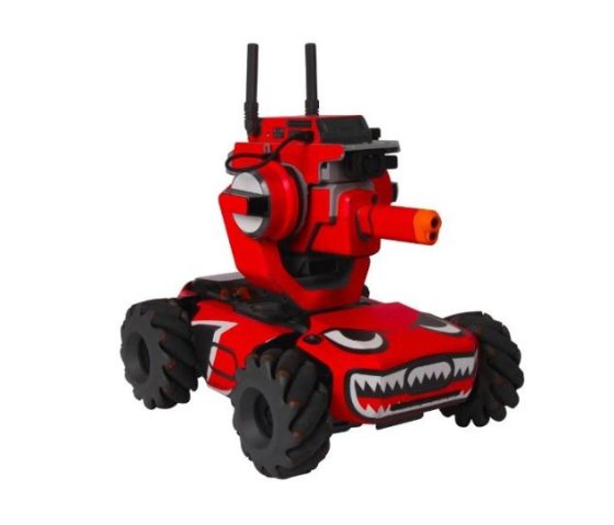 Červený polep na DJI RoboMaster S1