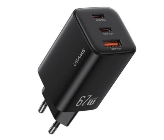 Nabíjecí adaptér USAMS 67W s 3 Porty – USB-C a USB-A