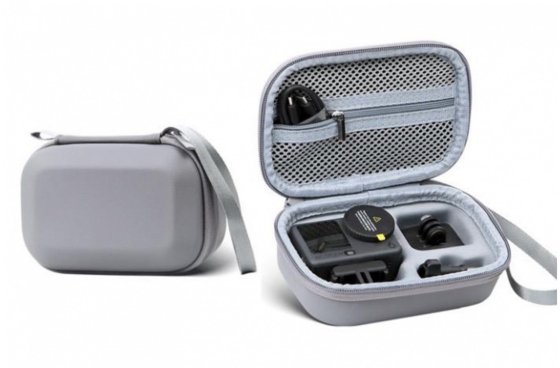 Šedé PU pouzdro pro akční kameru DJI Osmo Action 6