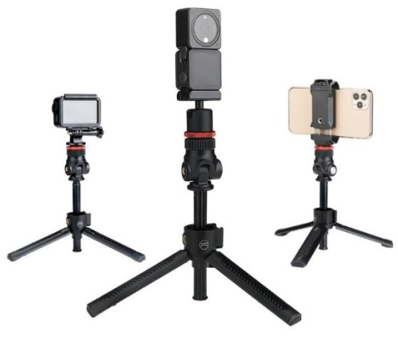 Tripod s prodlužující tyčí na akční kameru