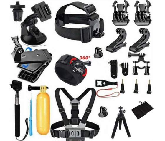 Sada příslušenství pro akční kameru (23 ks)