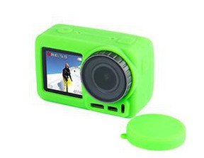 Silikonový obal s krytkou objektivu na DJI Osmo Action - zelený