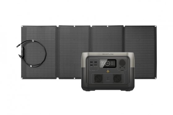 Přenosná nabíjecí stanice EcoFlow RIVER 2 Max + solární panel 160W