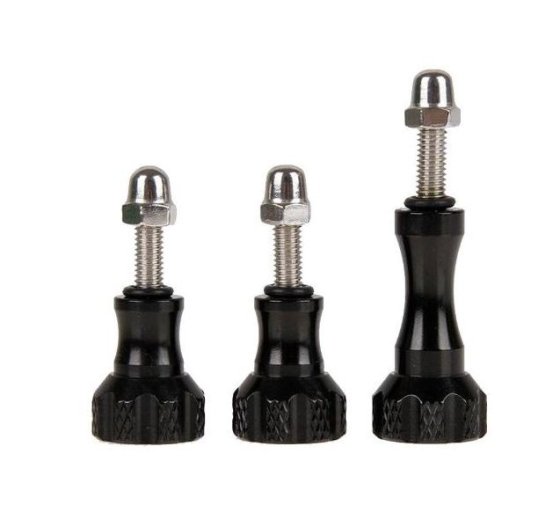 Hliníkové šrouby k DJI Osmo Action (3ks) černé