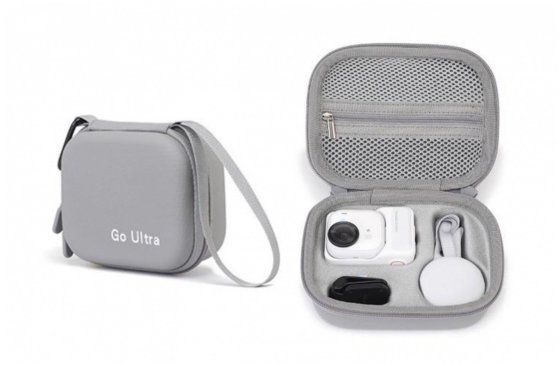 PU pouzdro pro kameru Insta360 GO Ultra - šedé