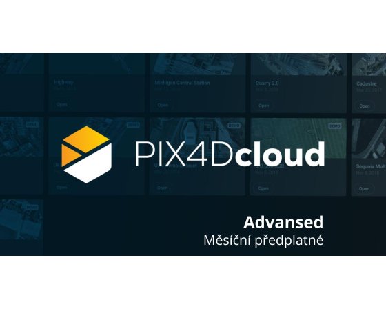 PIX4Dcloud Advansed- měsíční předplatné