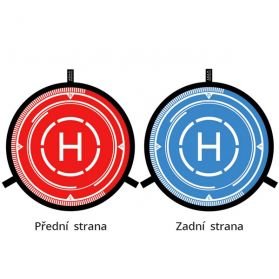 Přistávací plocha pro drony s blikajícím LED 75 cm Adam FLEET - červená/modrá