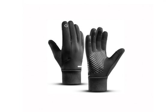 Protiskluzové teplé dotykové rukavice (L)