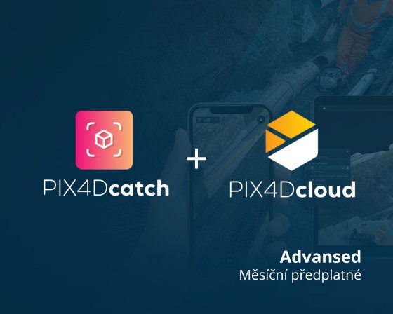 PIX4Dcatch Professional + PIX4Dcloud Advanced - měsíční předplatné