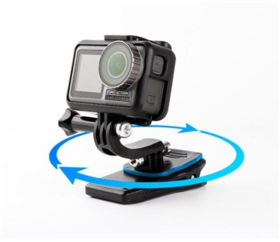 Otočný klip na batoh pro akční kameru
