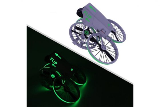 Luminiscenční samolepka na dron DJI Flip (zelená)