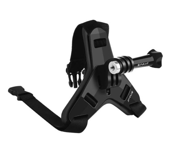 Rychloupínací držák akční kamery na integrální helmu