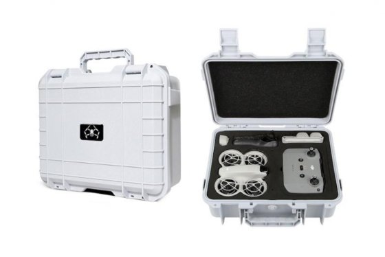 Bílý odolný kufr na dron DJI Neo + RC Motion 3