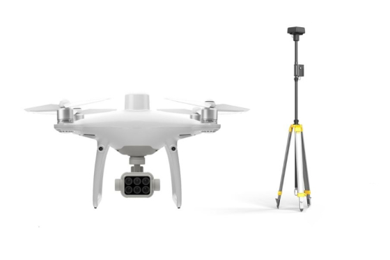 DJI Phantom 4 Multispectral + D-RTK 2 High Precision GNSS Mobile Station Combo