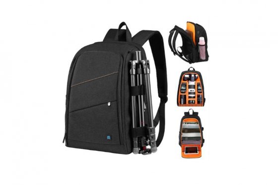 Polyesterový fotobatoh s nastavitelnými přepážkami