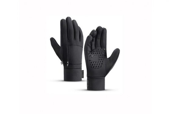 Voděodolné teplé rukavice s kapsou (XL)