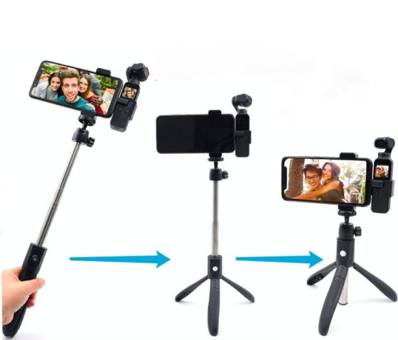 3 v 1 stativ + prodlužovací tyč + držák telefonu pro DJI Osmo Pocket
